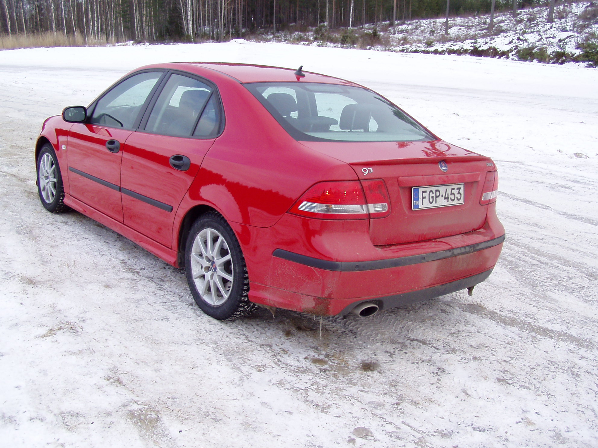 X-Treme talviajot 12.3.2005, Punainen Saab 9-3