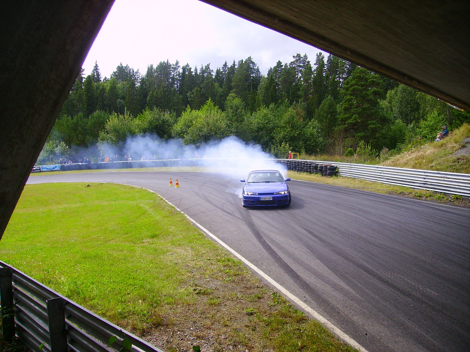 Radalle.com Ahvenisto 10.8.2008, Sininen Nissan 200SX drifter